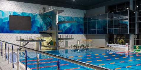 Интерьер зала плавательного бассейна 50x25 м